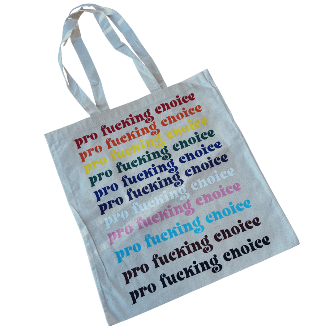 LGBTQ+ Pro Fucking Choice Pride Tote Bag
