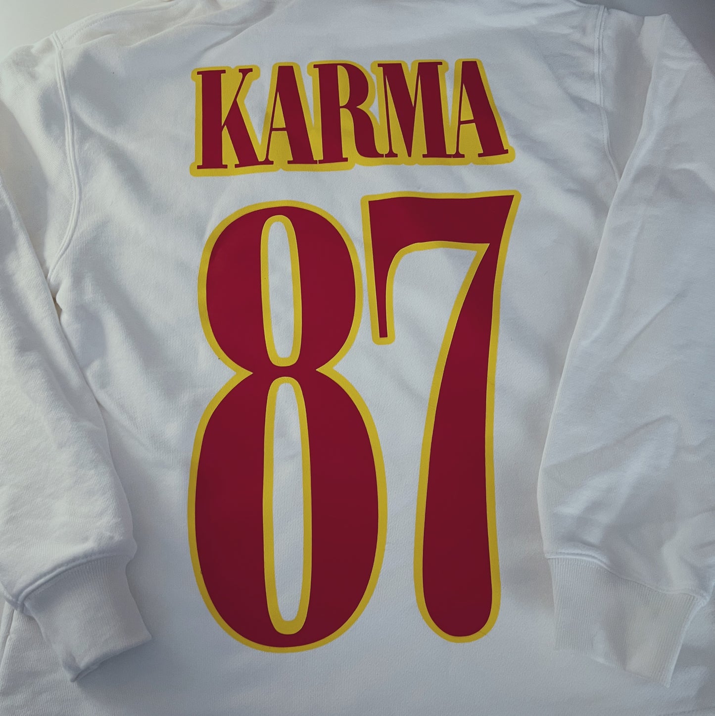 Actual Fan Made Merch - In My Kansas City Era - 87 Karma Jersey Hoodie - Los Angeles Apparel Hoodie