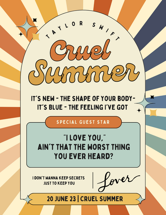 Actual Fan Made Merch: Cruel Summer Men’s garment-dyed heavyweight t-shirt