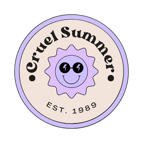 Actual Fan Made Merch: Purple Retro Sun Cruel Summer Men’s garment-dyed heavyweight t-shirt