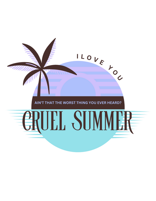 Actual Fan Made Merch: Retro Lover Colors Cruel Summer Men’s garment-dyed heavyweight t-shirt