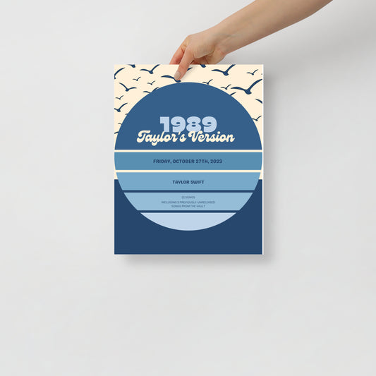 Actual Fan Made Merch: 1989 (Taylor's Version) 80s Retro Poster