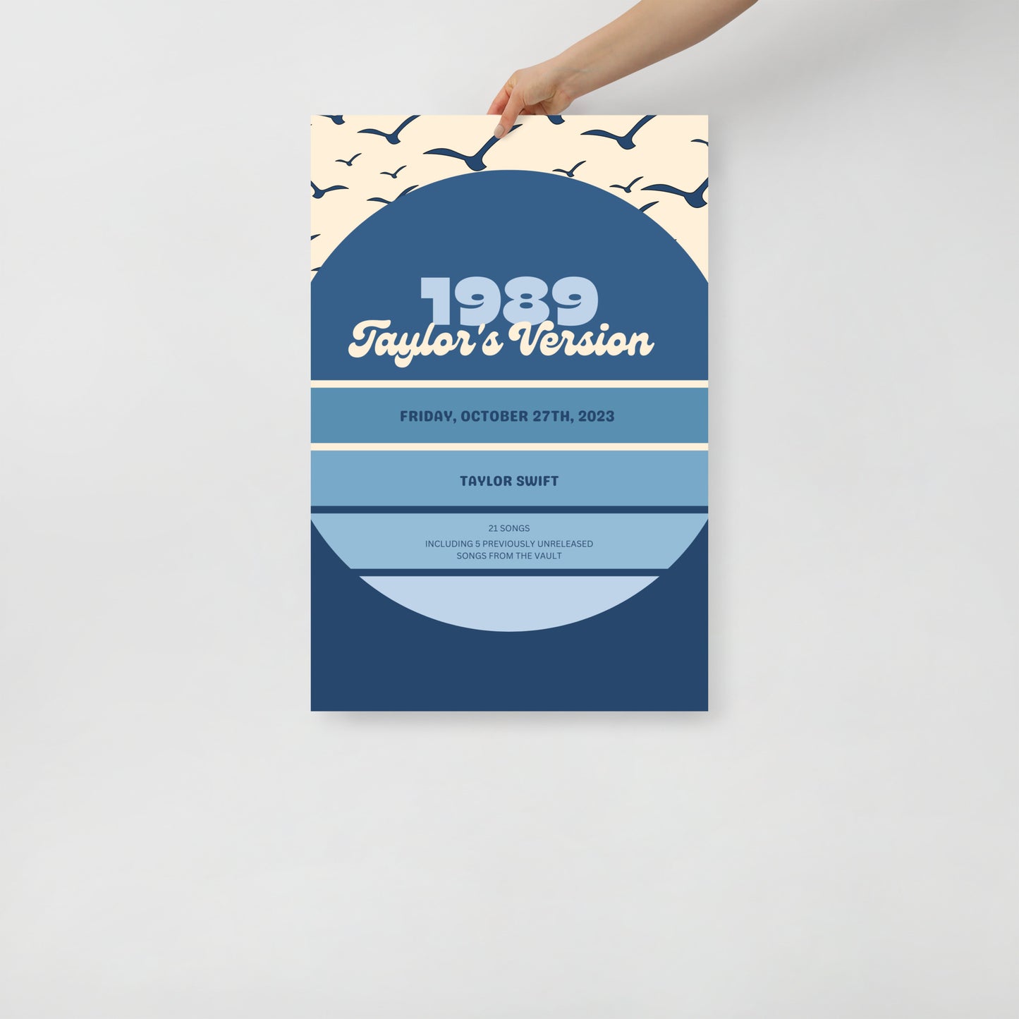 Actual Fan Made Merch: 1989 (Taylor's Version) 80s Retro Poster