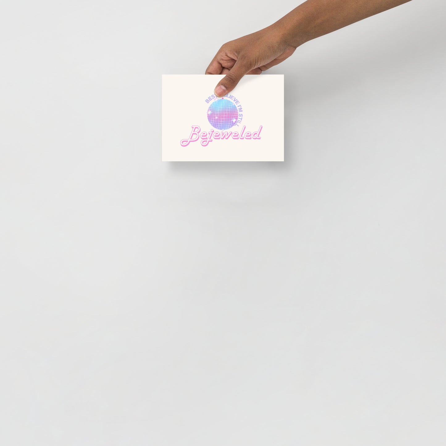 Actual Fan Made Merch: Bisexual Pride Colors Bejeweled Print