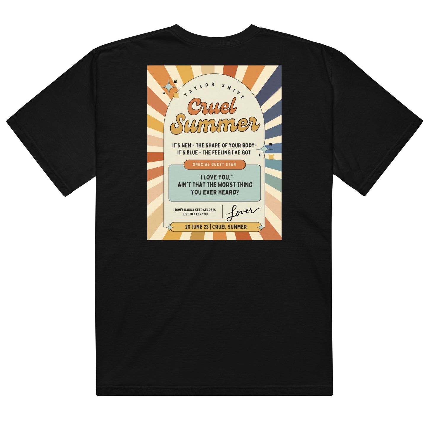 Actual Fan Made Merch: Cruel Summer Men’s garment-dyed heavyweight t-shirt