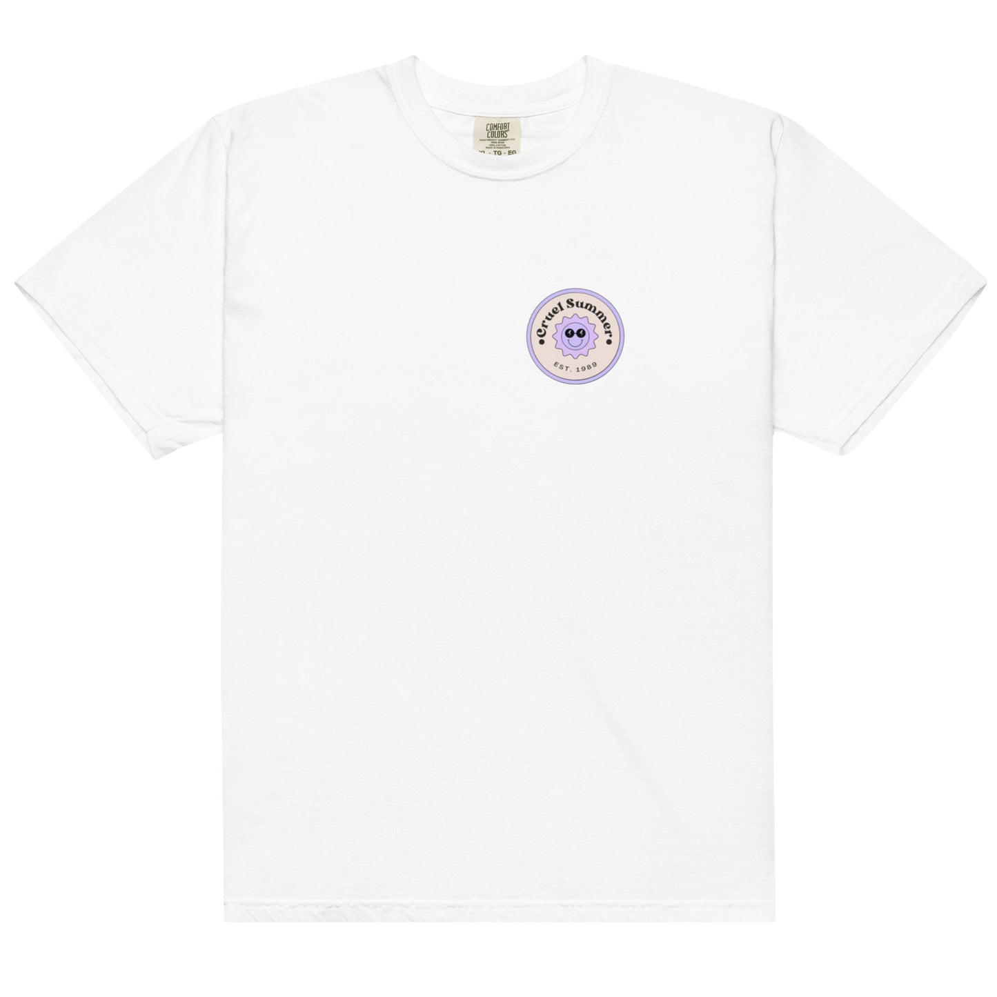 Actual Fan Made Merch: Purple Retro Sun Cruel Summer Men’s garment-dyed heavyweight t-shirt