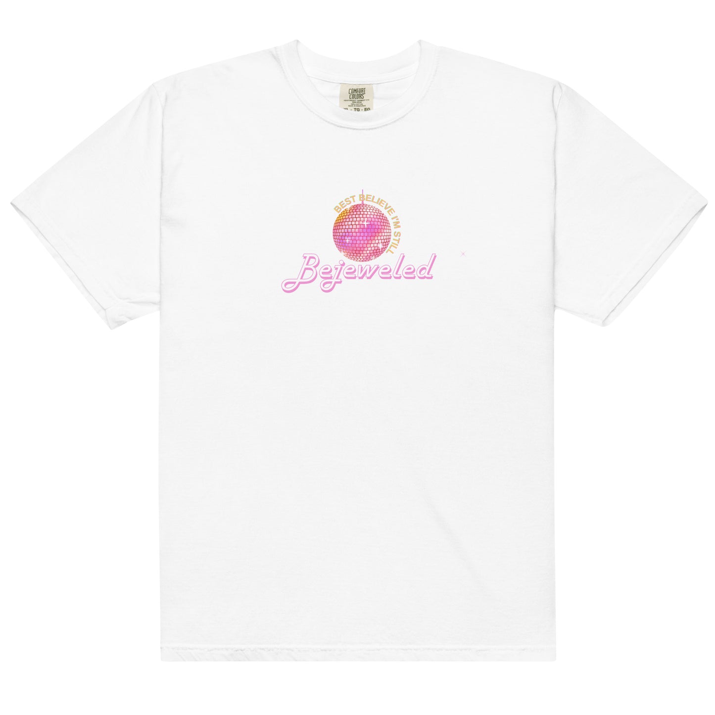 Actual Fan Made Merch: Lesbian Pride Colors Bejeweled Shirt Men’s garment-dyed heavyweight t-shirt