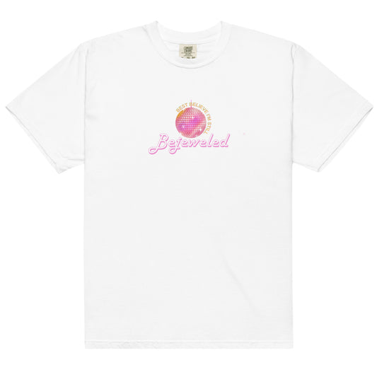 Actual Fan Made Merch: Lesbian Pride Colors Bejeweled Shirt Men’s garment-dyed heavyweight t-shirt