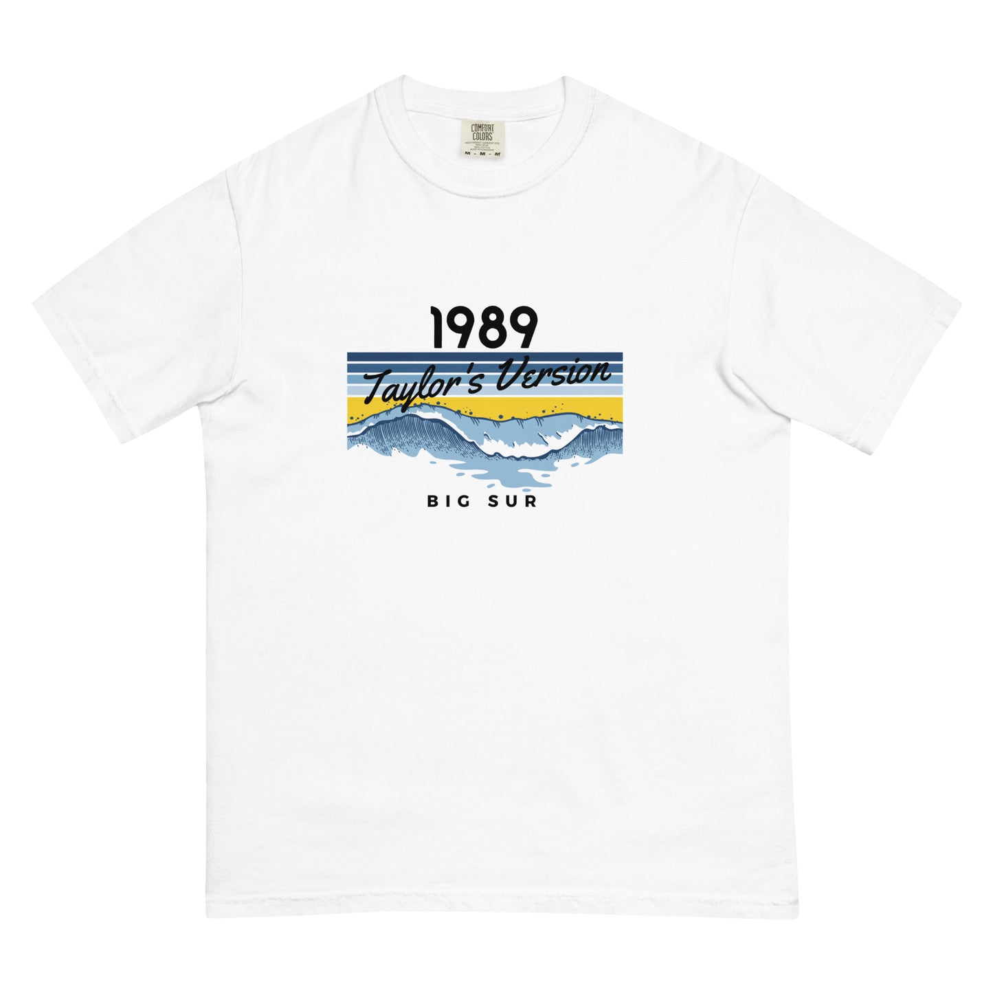 Actual Fan Made Merch: YELLOW 1989 Taylor's Version Big Sur Comfort Colors T Shirt