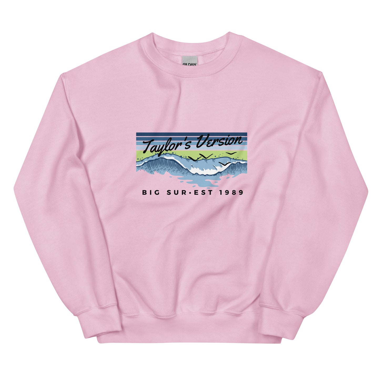 Actual Fan Made Merch: Aquamarine Green Edition -- 1989 Taylor's Version Big Sur Crewneck