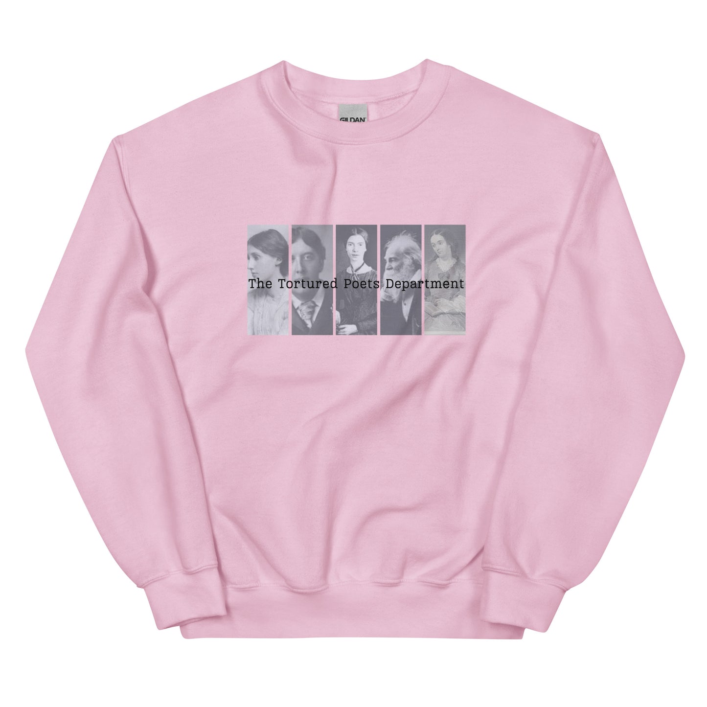 Tortured Poets Department Gilden Sweatshirt Feat OG Tortured Poets: Virginia Woolf, Oscar Wilde, Emily Dickinson, Walt Whitman, & Margaret Fuller Unisex Sweatshirt
