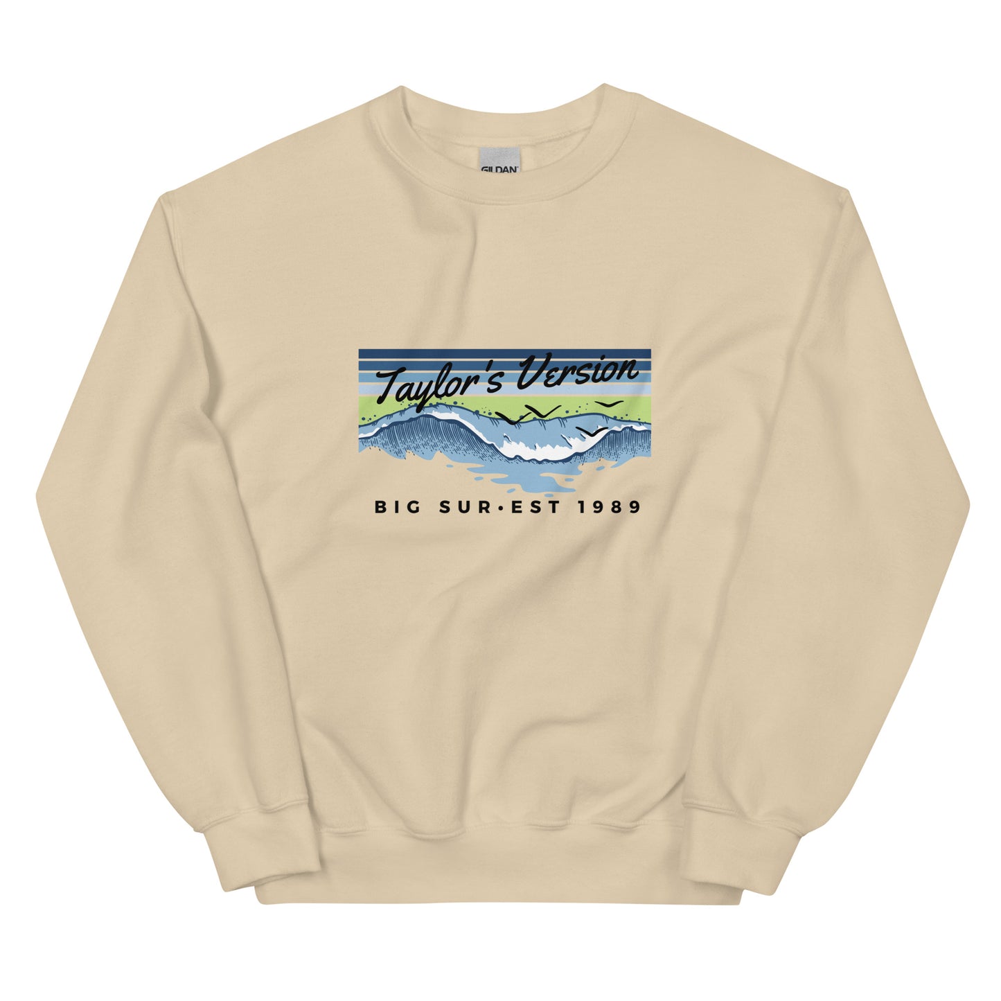 Actual Fan Made Merch: Aquamarine Green Edition -- 1989 Taylor's Version Big Sur Crewneck