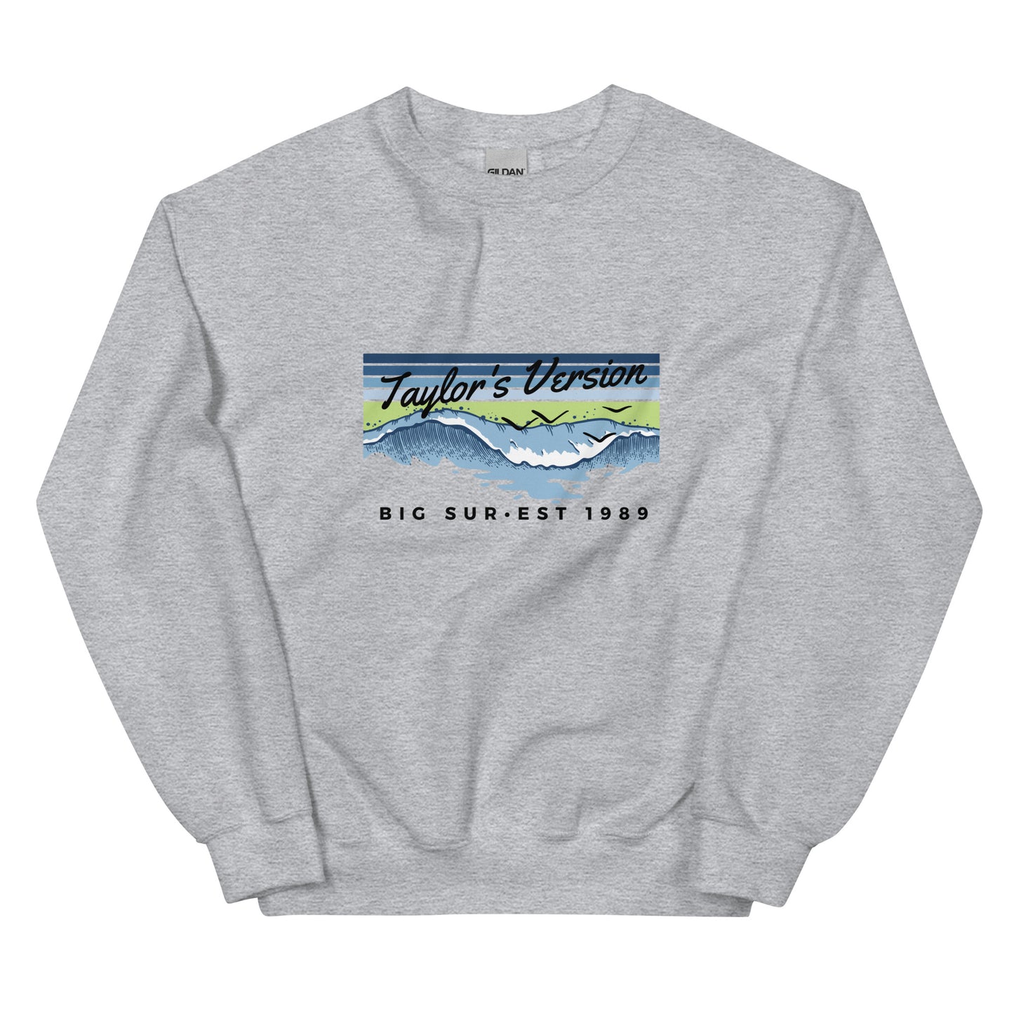 Actual Fan Made Merch: Aquamarine Green Edition -- 1989 Taylor's Version Big Sur Crewneck