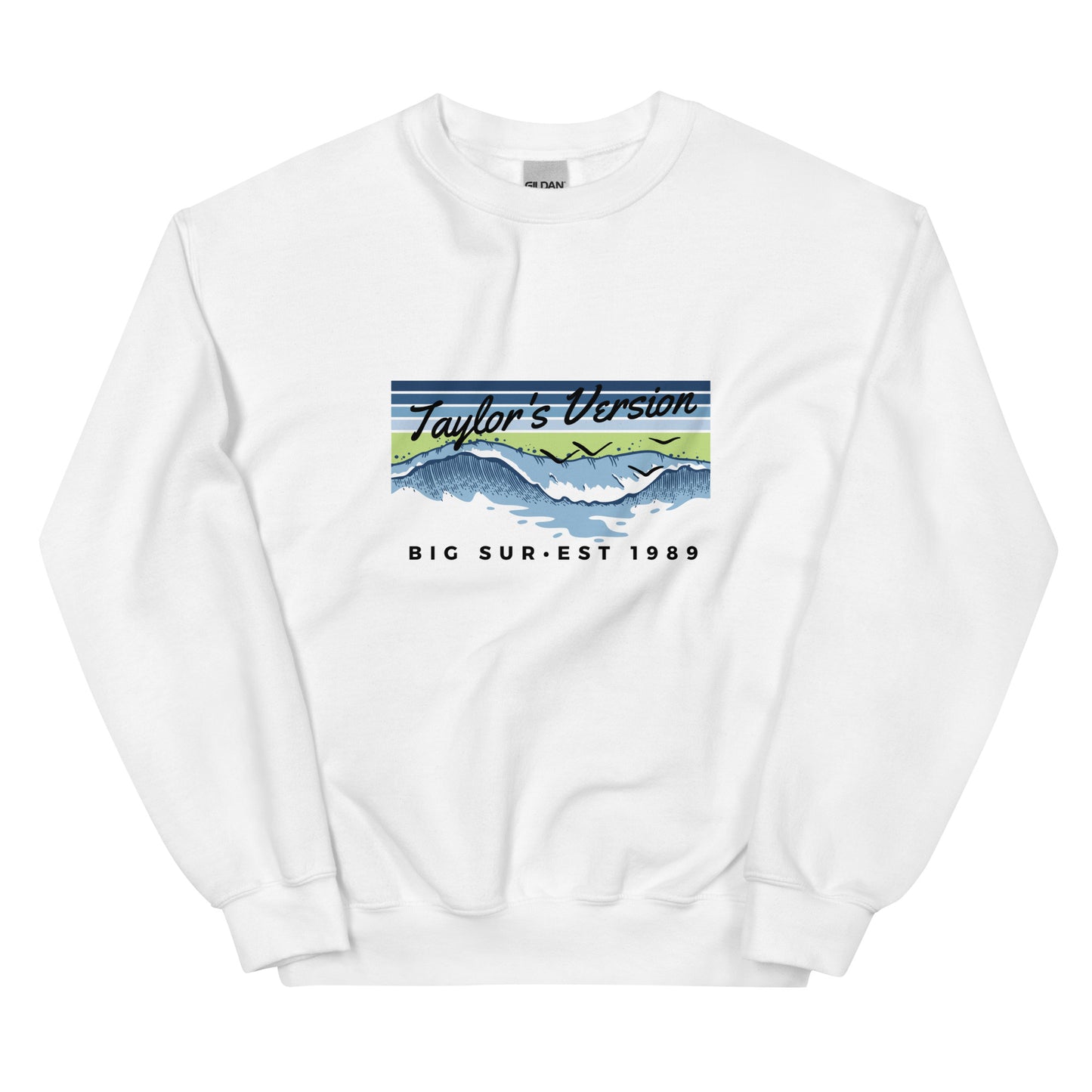 Actual Fan Made Merch: Aquamarine Green Edition -- 1989 Taylor's Version Big Sur Crewneck