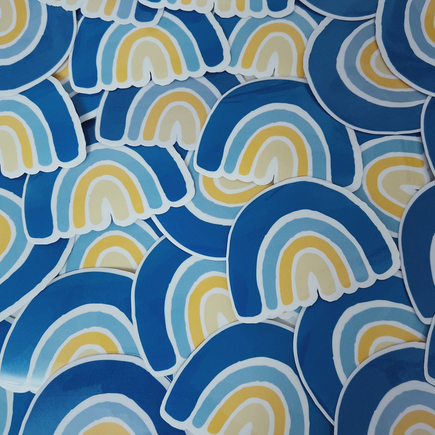 Forest Witch Blue And Yellow Rainbow Pride Sticker, Pride Sticker, Ukrainian LGBT Pride Decal, Ukrainian Sticker, LGBTQIA+ Pride Solidarity