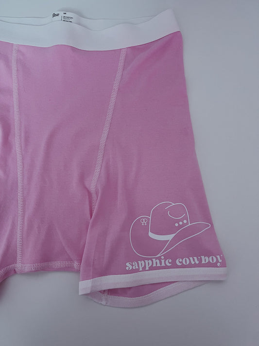 Sapphic Cowboy x LA Apparel Boxer Briefs, Woxer or TomboyX Dupe, Pride Month lesbian, WLW, bisexual pride, unisex clothing