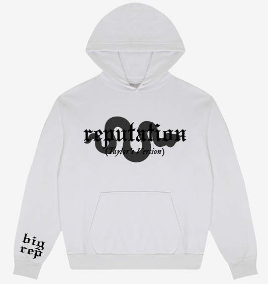 Rep (TV) White Hoodie -- Los Angeles Apparel -- (IN STOCK -- SHIPS IMMEDIATELY)