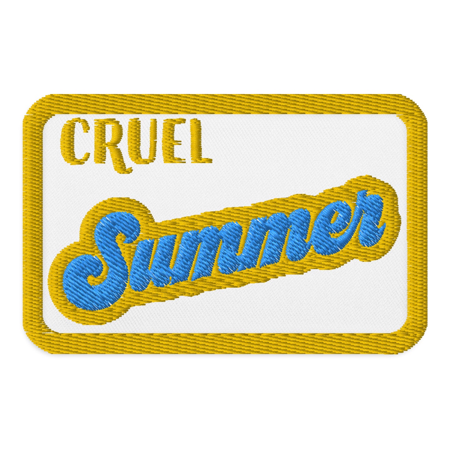 Actual Fan Made Merch: Cruel Summer Retro Embroidered patches
