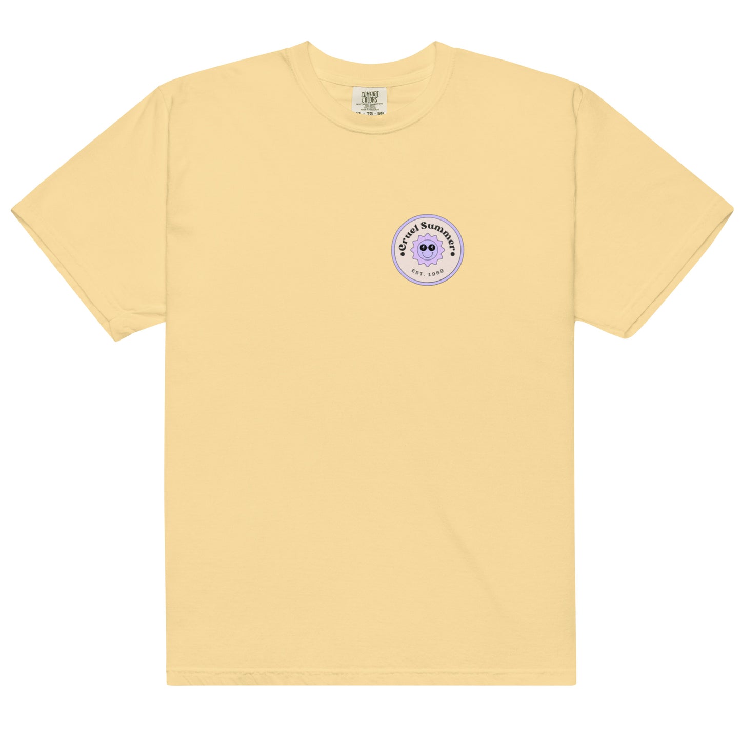 Actual Fan Made Merch: Purple Retro Sun Cruel Summer Men’s garment-dyed heavyweight t-shirt