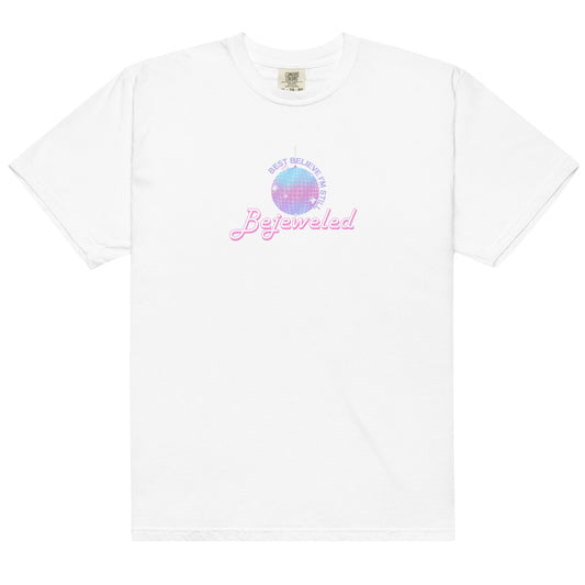 Actual Fan Made Merch: Bisexual Pride Colors Bejeweled Shirt Men’s garment-dyed heavyweight t-shirt