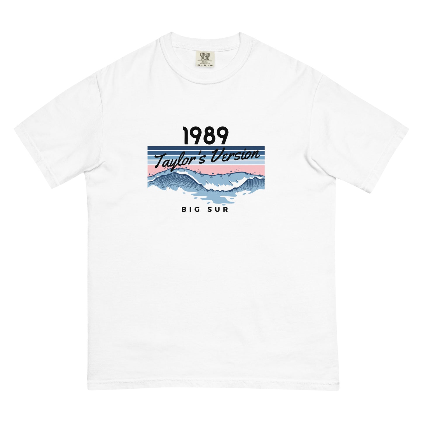 Actual Fan Made Merch: PINK 1989 Taylor's Version Big Sur Comfort Colors T Shirt