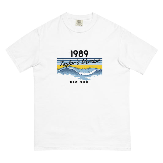 Actual Fan Made Merch: YELLOW 1989 Taylor's Version Big Sur Comfort Colors T Shirt
