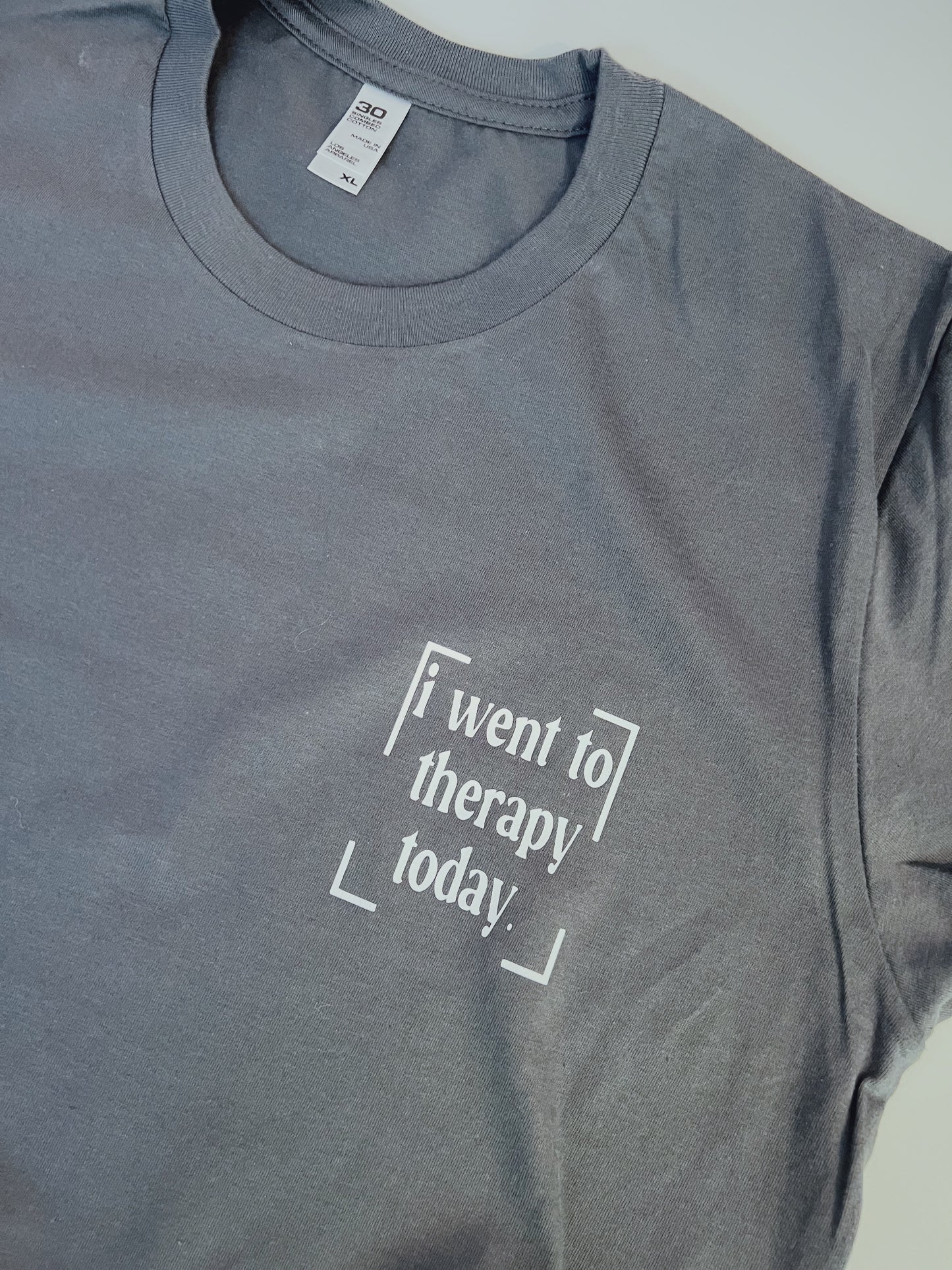 I WENT TO THERAPY TODAY crop tshirt