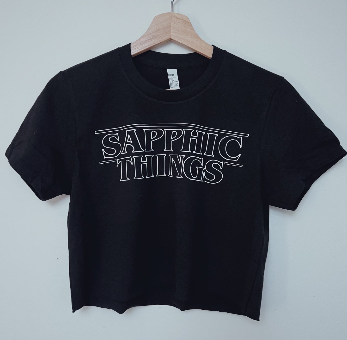 Sapphic Things Black OR Grey Crop T shirt